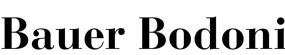 Bauer Bodoni Std Bold Yazı tipi ücretsiz indir